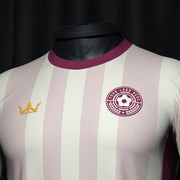 Beige-Maroon Custom Soccer Jersey
