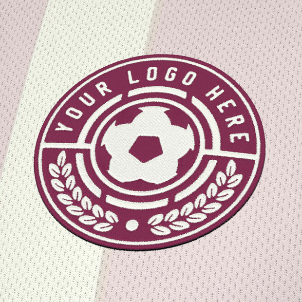 Beige-Maroon Custom Soccer Jersey