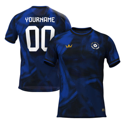 Black-Blue Custom Soccer Jersey
