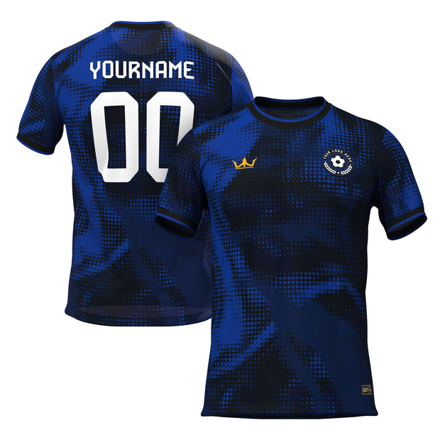 Black-Blue Custom Soccer Jersey