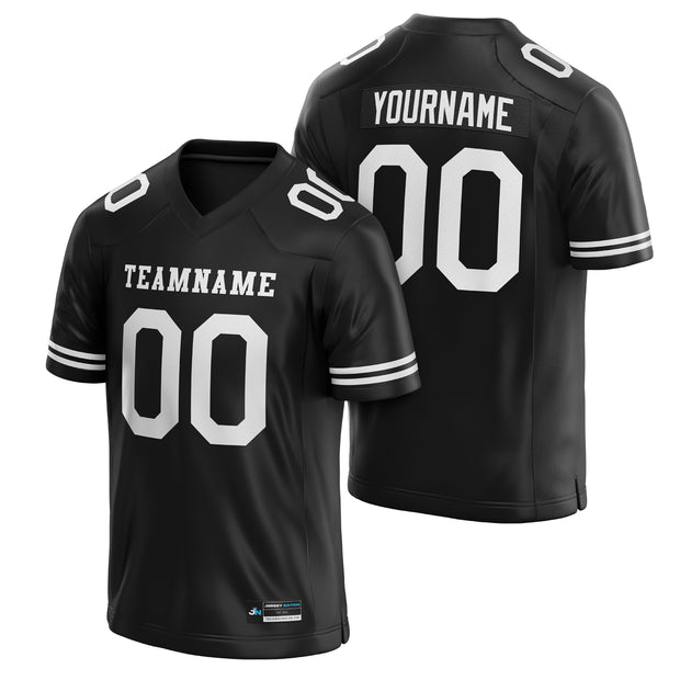 Black Custom Football Jersey