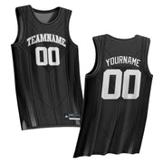 Black-White Custom Basketball Jersey