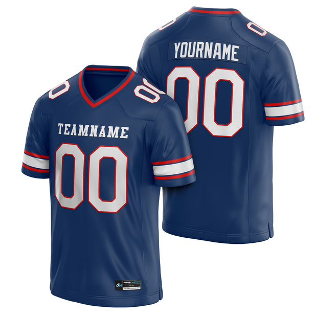 Navy Blue Custom Football Jersey