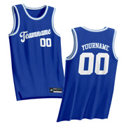 Blue-White Custom Basketball Jersey