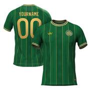 Green-Gold Custom Soccer Jersey