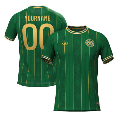 Green-Gold Custom Soccer Jersey