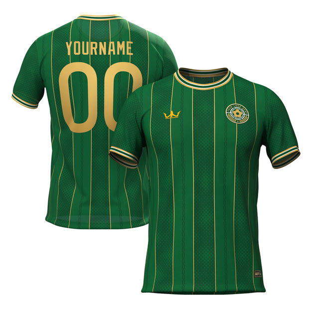 Green-Gold Custom Soccer Jersey