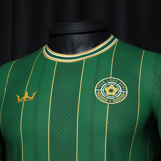 Green-Gold Custom Soccer Jersey Customized