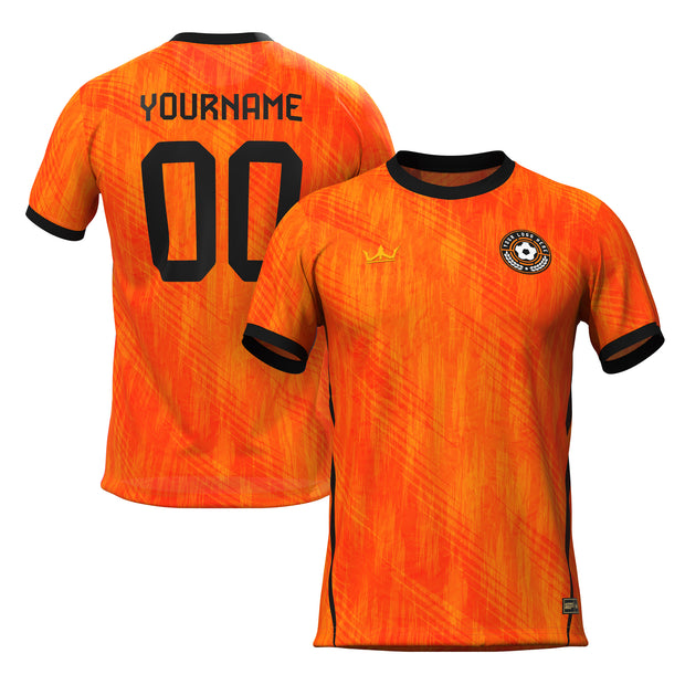 Orange-Black Custom Soccer Jersey