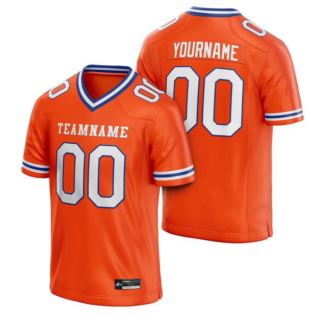 Orange Custom Football Jersey