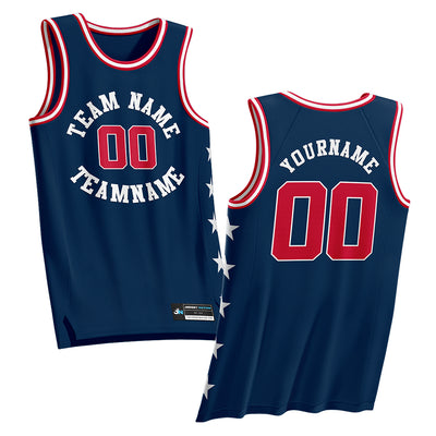 Patriotic Custom Basketball Jersey Template