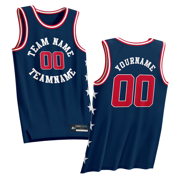 Patriotic Custom Basketball Jersey Template