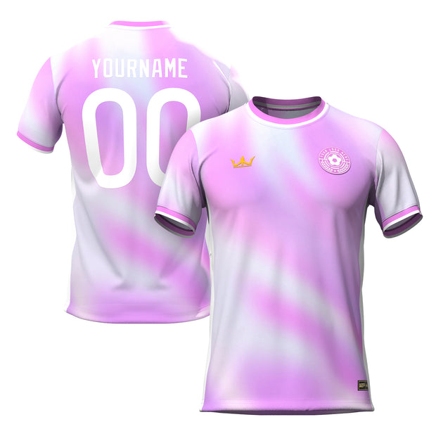 Pink-White Custom Soccer Jersey