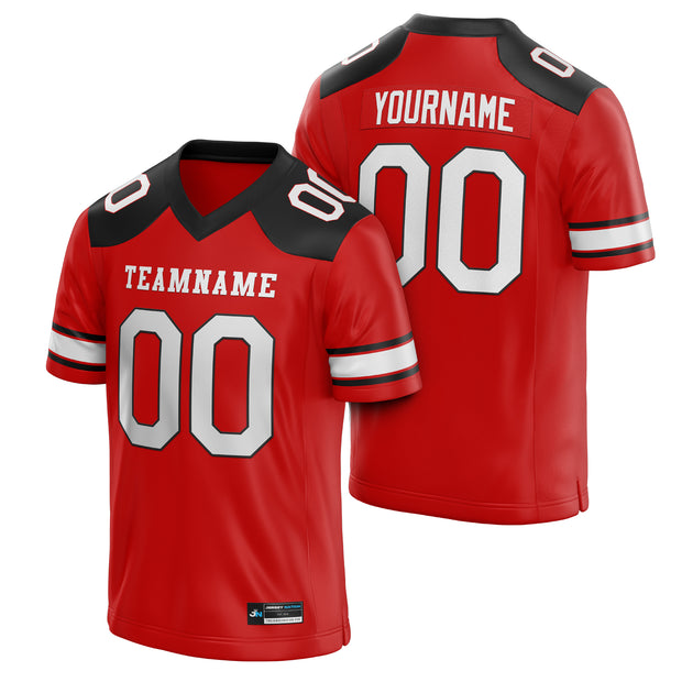 Red Custom Football Jersey