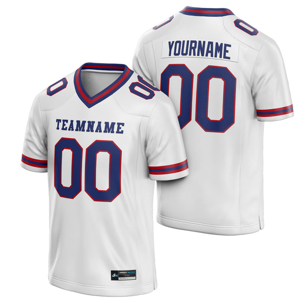 White Custom Football Jersey