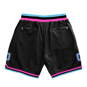 Black Vice City Custom Basketball Shorts Back