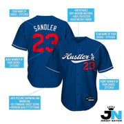 Blue White-Red Custom Baseball Jersey Bulk Customized
