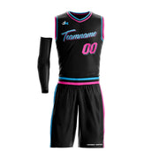 Vice City Black Custom Basketball Bulk Team Jersey and Shorts Set