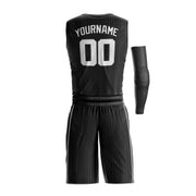 Midnight Black Custom Basketball Jersey and Shorts Team Uniform Set Bulk