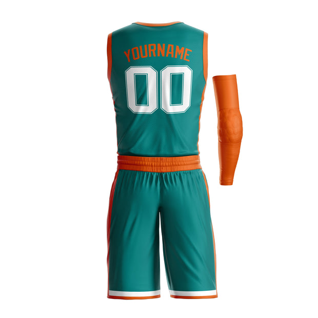 Tropicals Green Custom Basketball Team Uniform Jersey and Shorts Set