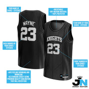 Black-White Custom Basketball Jersey