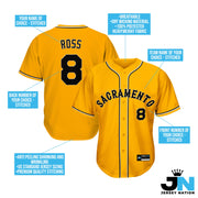 Yellow-Black Custom Baseball Jersey Bulk Customized